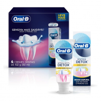 Oral-B Pasta De Dente Gengiva Detox 102g, 4 Unidades na Amazon