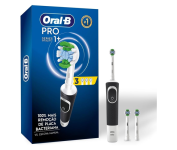 Oral-B PRO Series 1+, Escova de Dentes Elétrica, Cabeça Redonda, Cabo Ergonômico, 3 refis Precision Clean, Preta na Amazon