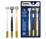 OralGos Escova de Dente 3 Faces Ultra Macia, para Gengivas Sensíveis, 3 Unidades na Amazon