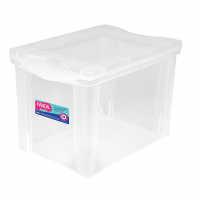 Ordene - Caixa Organizadora Plástica 30 Litros, Cor Cristal, Linha Radical na Amazon