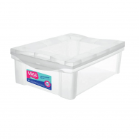 Ordene - Caixa Organizadora Plástica Média De 13,5 Litros, Cor Cristal, Linha Radical na Amazon