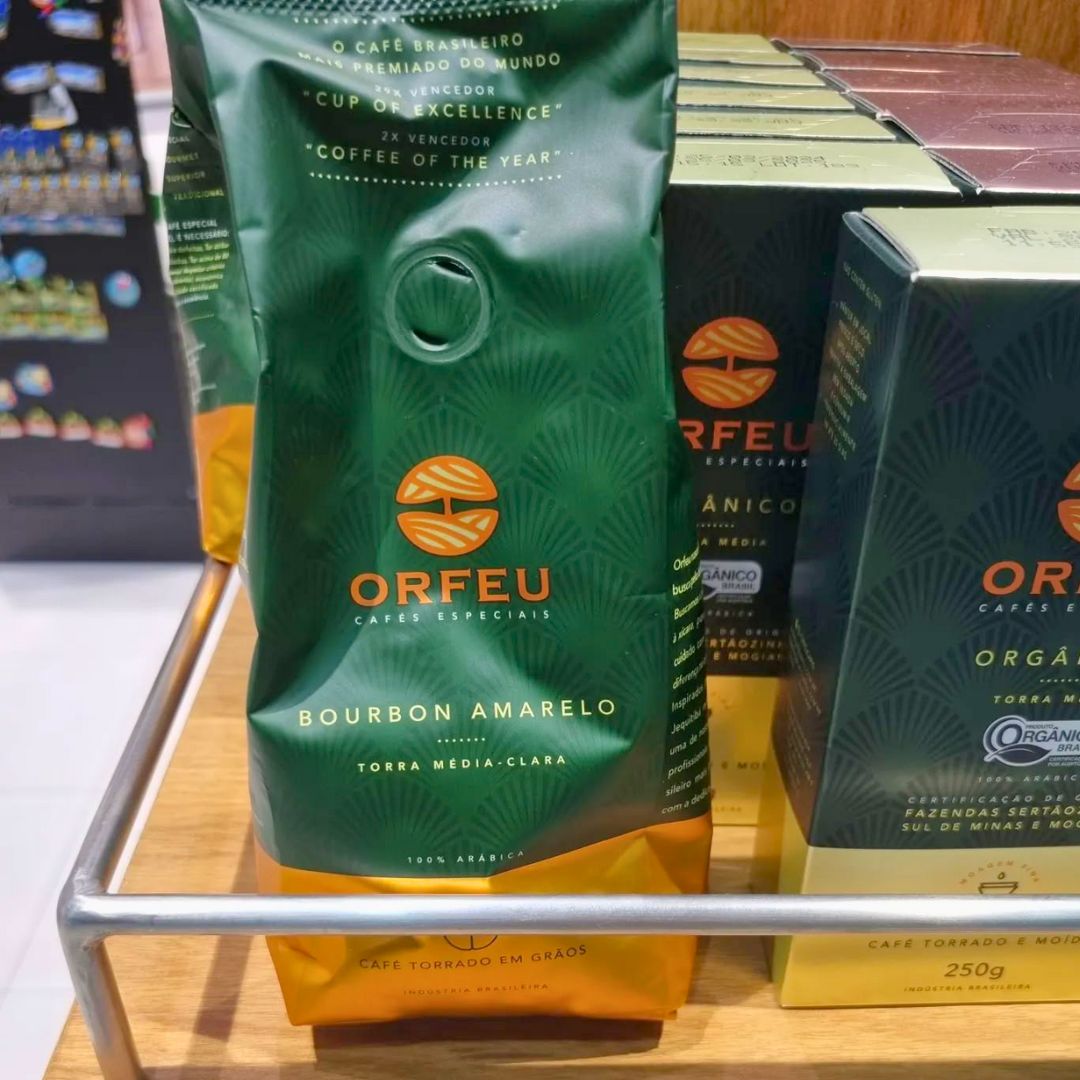 Orfeu Café Bourbon Amarelo em Grãos, 100% Arabica, Torra Média Clara 250g na Amazon