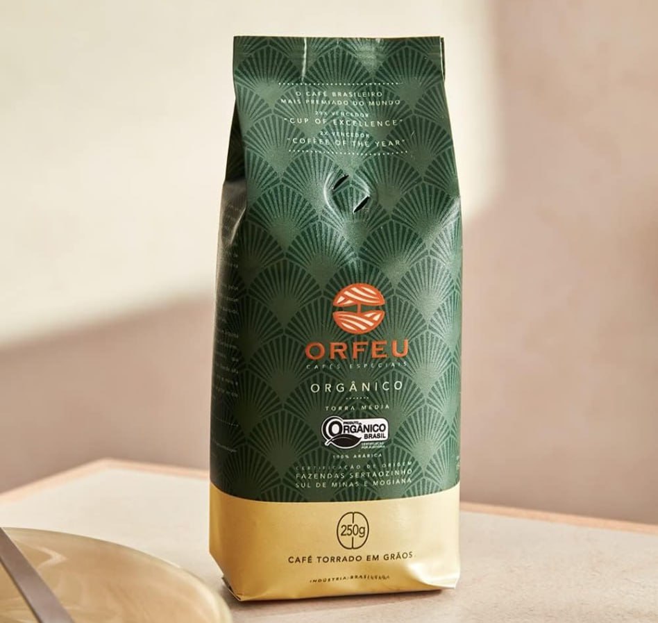 ORFEU Café Em Grãos Orgânico Orfeu 250G na Amazon