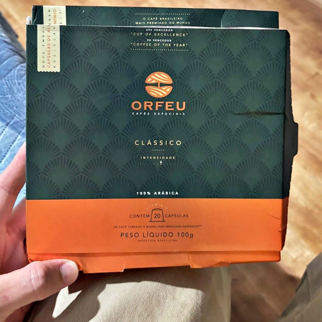 ORFEU Cápsulas De Café Clássico Orfeu Compatível Com Nespresso Contém 20 Cápsulas na Amazon