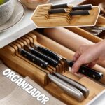 Organizador de facas DrawerStore Joseph Joseph, tamanho único, bambu na Amazon