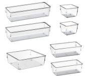 Organizador Modular Acrimet para Gavetas, Bancadas e Armários – 7 Potes na Amazon
