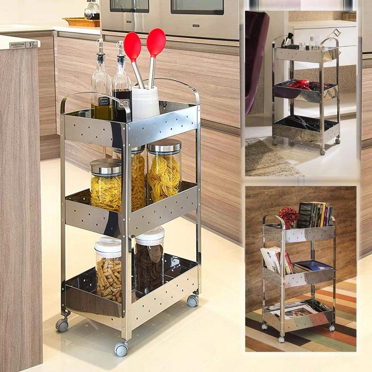 Organizador Suprema, 40 x 28 x 77 cm, Aço Inox, Brinox na Amazon