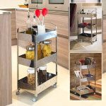 Organizador Suprema, 40 x 28 x 77 cm, Aço Inox, Brinox na Amazon