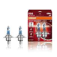 OSRAM NIGHT BREAKER LASER H4, +Lâmpada De Farol De Halogêneo , 64193NL-HCB, 12V, (2 Lâmpadas) (branca/amarela) na Amazon