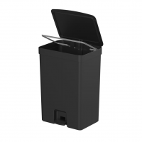 Ou Lixeira Com Pedal 50L Preto Linha Trium na Amazon