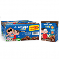 Pack Bebida Láctea Betânia Kids Chocolate 200ml - 9 Unidades na Amazon