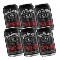 Pack Bebida Mista Alcoólica Gaseificada Jack Daniel's E Coca-Cola Lata 350ml 6 Unidades na Amazon