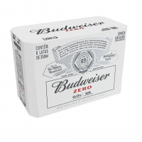 Pack Cerveja Budweiser Zero Álcool, 350ml, Lata - 8 Unidades na Amazon