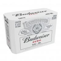 Pack Cerveja Budweiser Zero Álcool, 350ml, Lata - 8 Unidades na Amazon