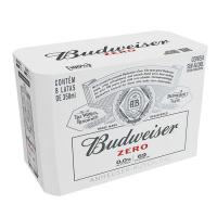 Pack Cerveja Budweiser Zero Álcool, 350ml, Lata - 8 Unidades na Amazon