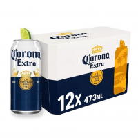 Pack Cerveja Corona Extra, Lata, 473ml, Caixa 12 Unidades na Amazon
