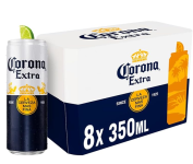 Pack Cerveja Corona Extra Pilsen, Lata, 350ml, Caixa 8 unidades na Amazon