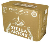 Pack Cerveja Stella Artois Pure Gold, Lata, 350ml, Caixa 8 unidades na Amazon