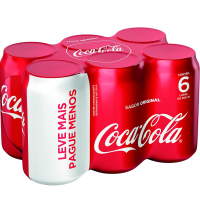 Pack Coca-Cola Lata 350ML 6 Unidades na Amazon