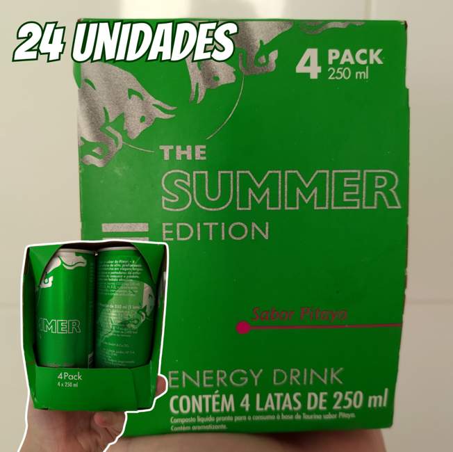Pack de 24 Latas Red Bull Energético, Pitaya, 250ml na Amazon