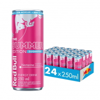 Pack De 24 Latas Red Bull Energético, Summer Edition, Nectarina, Sem Açúcar, 250ml na Amazon