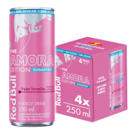 Pack De 4 Latas Red Bull Energético, Amora Edition, Frutas Vermelhas, Sem Açúcar 250ml na Amazon