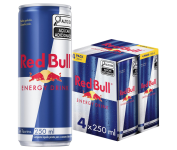 Pack de 4 Latas Red Bull Energético, Energy Drink, 250ml na Amazon