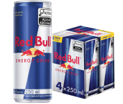 Pack de 4 Latas Red Bull Energético, Energy Drink, 250ml na Amazon