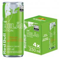 Pack De 4 Latas Red Bull Energético, Melão Edition, Maracujá E Melão, 250ml na Amazon