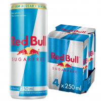 Pack De 4 Latas Red Bull Energético, Sem Açúcar, 250m na Amazon