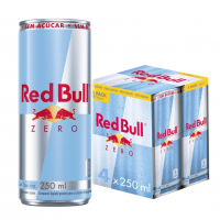 Pack De 4 Latas Red Bull Energético, Zero, Sem Açúcar, 250ml na Amazon