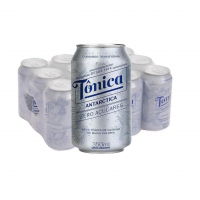 Pack De Água Tônica Antarctica Zero Açúcar Lata 350ML, 12 Unidades na Amazon