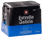 Pack de Cerveja Estrella Galicia 0,0% LT 330ml – 6 Unidades na Amazon