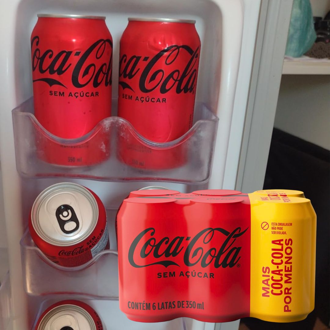 Pack de Coca-Cola sem Açúcar 350Ml 6 unidades na Amazon