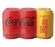 Pack de Coca-Cola sem Açúcar 350Ml – 6 unidades na Amazon