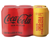 Pack de Coca-Cola sem Açúcar 350Ml – 6 unidades na Amazon
