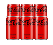 Pack de Coca-Cola sem açucar Lata 220mL – 6 unidades na Amazon