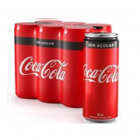Pack De Coca Cola Sem Açúcar Lata 310ml 6 Unidades na Amazon
