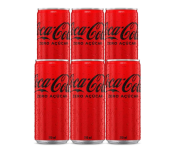 Pack de Coca Cola Sem Açúcar Lata 310ml 6 unidades na Amazon