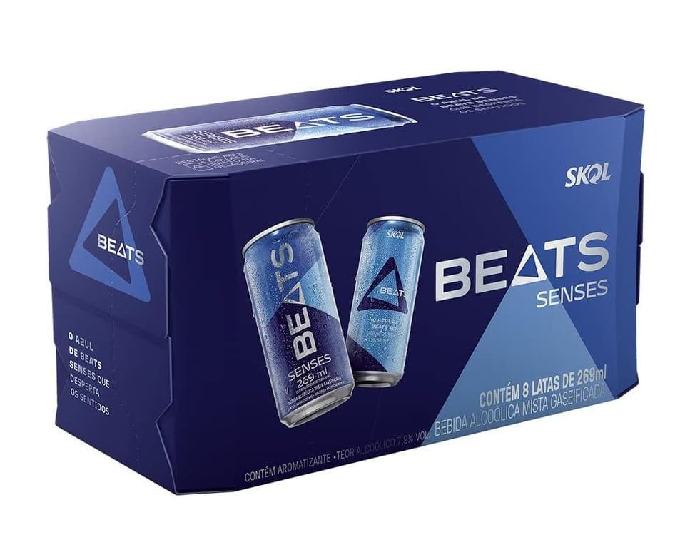 Pack de Drink Pronto Beats Senses 269ml Lata 8 Unidades na Amazon