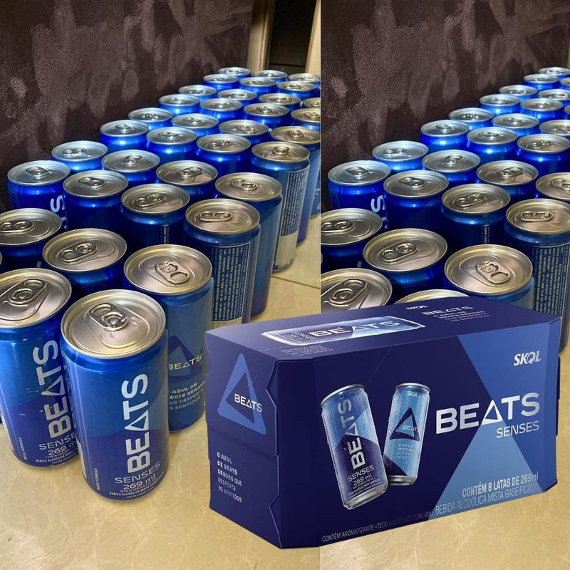 Pack de Drink Pronto Beats Senses 269ml Lata 8 Unidades na Amazon