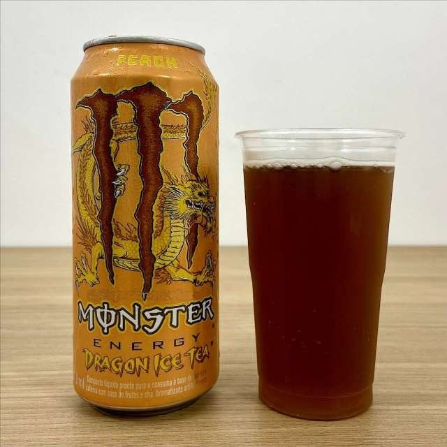 Pack de Energético Monster Dragon Tea Pêssego lata 473ml 6 unidades na Amazon