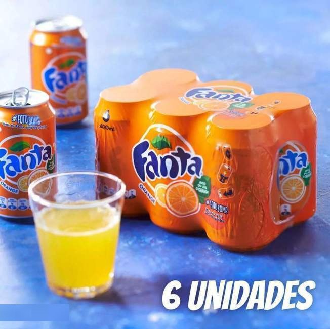 Pack de Fanta Laranja lata 350ml 6 unidades na Amazon
