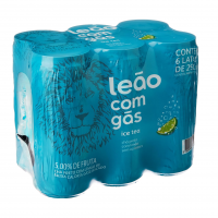 Pack De Matte Leão Limão Com Gás Zero Lata 290ml, 6 Unidades na Amazon