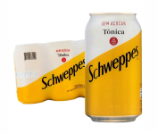 Pack de Schweppes Tônica Sem Açúcar 350ml 6 unidades na Amazon