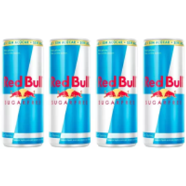 Pack Energético Red Bull Energy Drink sem Açúcar - 250ml 4 Unidades na Magazine Luiza