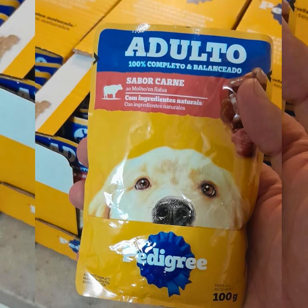 Pack Ração Úmida Pedigree Sachê Carne ao Molho para Cães Adultos 100 g – 36 unidades na Amazon