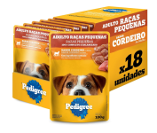 Pack Ração Úmida Pedigree Sachê Cordeiro ao Molho para Cães Adultos de Raças Pequenas 100 g – 18 unidades na Amazon