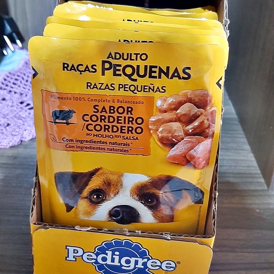 Pack Ração Úmida Pedigree Sachê Cordeiro ao Molho para Cães Adultos de Raças Pequenas 100 g – 18 unidades na Amazon