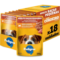 Pack Ração Úmida Pedigree Sachê Cordeiro Ao Molho  100 G - 18 Unidades na Amazon